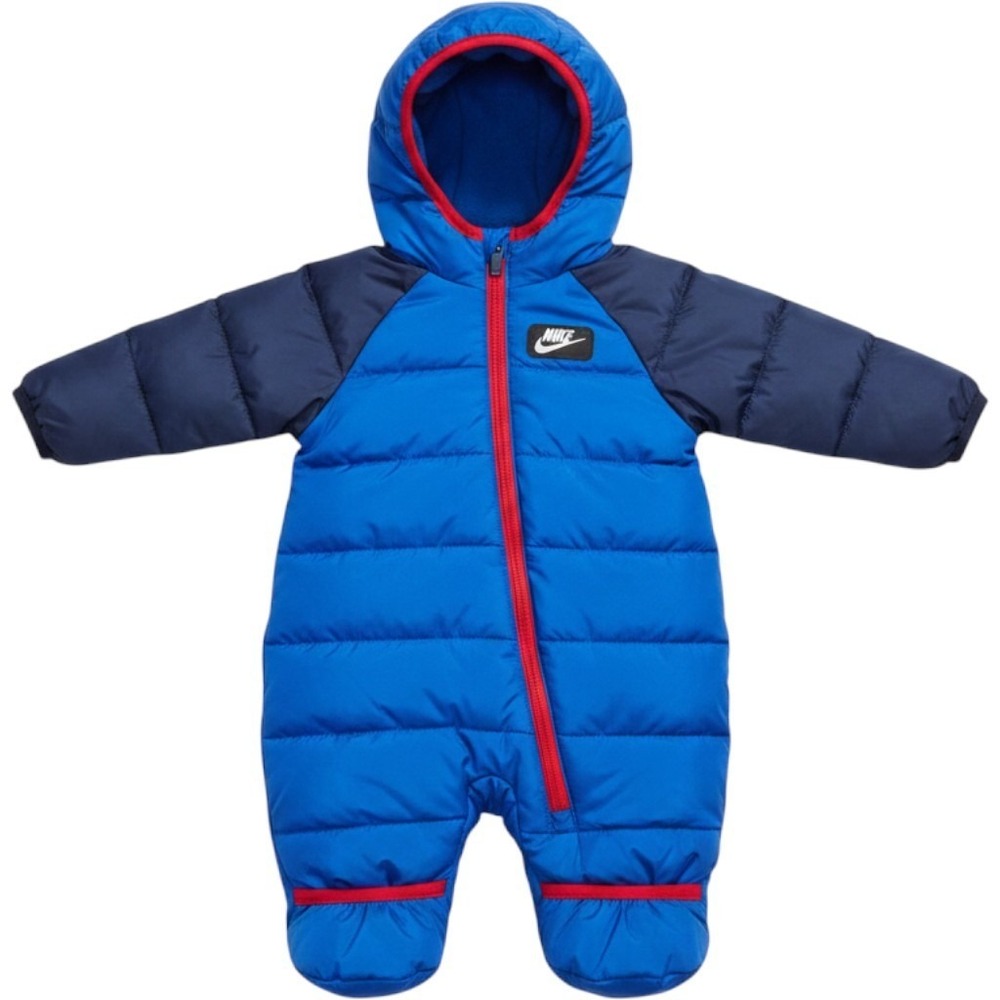 NIKE Infant Baby Boy 3 Months Blue & Red One Piece Snowsuit $75 NEW